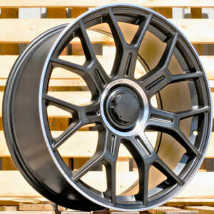 R20x9.5  5X112  ET  43  66.6  Y1188  (FBX184)  Black Matt+Polished Lip (BMPL)  Fits for MER  (P1)  (HYBRID FORGED Rear+Front)