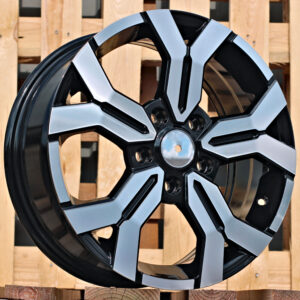 R15x6.5  4X100  ET  40  60.1  B1110  Black Polished (MB)  Fits for DACIA  (K4+L5)  (NEW Model)