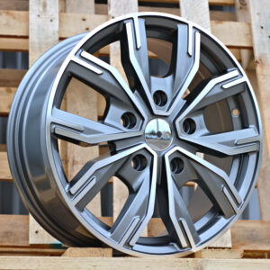 R16x6.5  5X130  ET  56  89.1  6408  Grey Polished (MG)  Fits for RENAU  (Z5)  (HYBRID FORGED 4X4(max 1250kg))