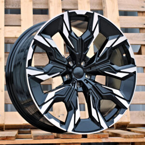 R20x8.5  5X112  ET  28  66.6  A5915  (YF5716)  Black Polished (MB)  Fits for BMW  (Z7+M)  (HYBRID FORGED New 5 Series VIII / i5 (G60/G61/G68) Rear+Front)