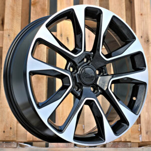 R20x8  5X127  ET  50  71.5  B5536  Black Polished (MB)  Fits for JEEP  (K4)  (C-030)
