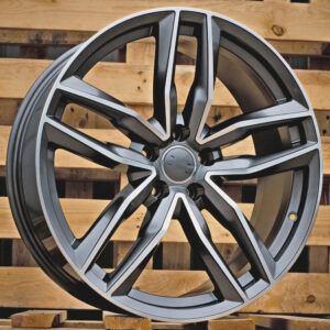 R16x7  5X112  ET  39  66.5  BK690  (A5215)  Grey Polished (MG)  Fits for AUD  (P+L4)