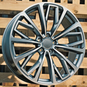 R18x8  5X112  ET  39  66.5  B1453  (FE186/BY1453)  Grey Polished (MG)  Fits for AUD  (A)