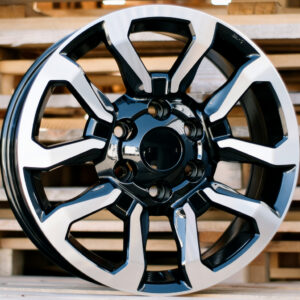 R17x7.5  6X139.7  ET  30  106  B1623  (BK5901)  Black Polished (MB)  Fits for TOYOT  (R)