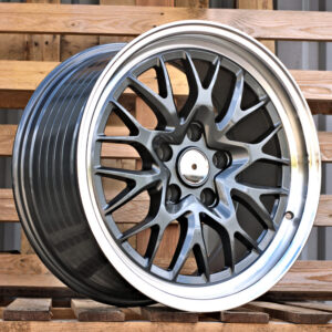 R18x9  5X120  ET  30  72.6  A1408  Gun Metal+Polished Lip (GMPL)  Fits for RACIN  (P)  (HRE Performance Style (Front+Rear))
