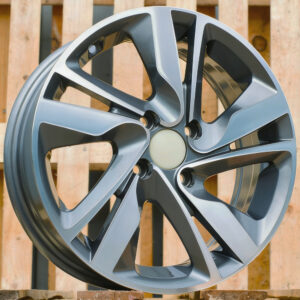 R15x6  4X100  ET  46  54.1  BK813  Grey Polished (MG)  Fits for HYUND  (R)
