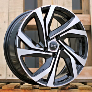 R15x6  5X114.3  ET  40  66.1  B5762  Black Polished (MB)  Fits for RACIN  (D2)