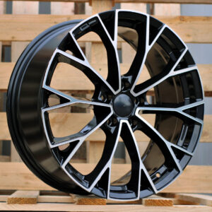 R19x7.5  5X112  ET  51  57.1  3S1279  (YF5686)  Black Polished (MB)  Fits for VW  (Z4+Z6)  (HYBRID FORGED New Model)