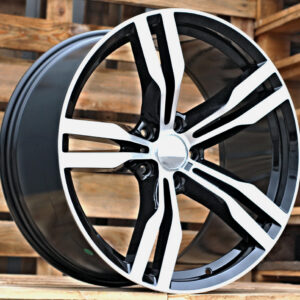R20x8.5  5X120  ET  25  72.6  B5327  Black Polished (MB)  Fits for BMW  (K4)  (Rear+Front)
