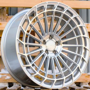 R22x9  5X112  ET  32  66.6  FBX162  (FB780)  Machined Silver (MS)  Fits for MER  (Z6)  (Rear+Front)