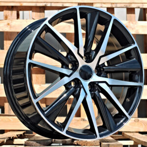 R17x7  5X114.3  ET  43  60.1  B1638  (FBX224)  Black Polished (MB)  Fits for TOYOT  (M)  (HYBRID FORGED)