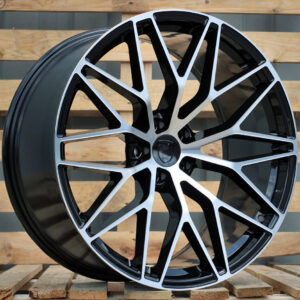 R21x10  5X112  ET  19  66.5  3S1067  Black Polished (MB)  Fits for PORCH  (K4)  (HYBRID FORGED(Rear+Front))