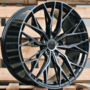 R20x9.5  5X112  ET  38  66.6  HX042  (IN0387)  Black+Tinted Face (BLTF)  Fits for HAXER  (K7+Z6+M)  (Front+Rear)