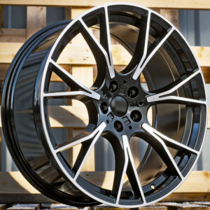 R18x8  5X112  ET  30  66.6  B1617  (D7046)  Black Polished (MB)  For BMW  (S)