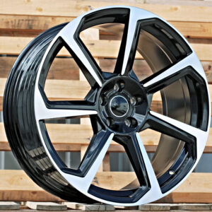 R18x8  5X112  ET  34  57.1  B5213  (A7052)  Black Polished (MB)  Fits for AUD  (P)
