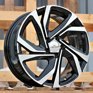 R17x7  5X114.3  ET  43  66.1  B5762  Black Polished (MB)  Fits for RENAU  (K2+P)