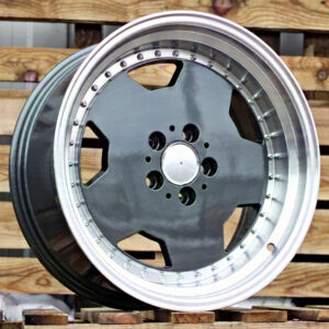 R17x9.5  5X112  ET  25  66.6  B5852  (BY1781)  Graphite+Polished Lip (GRPL)  Fits for MER  (Z1)  (MONOBLOCK Style)