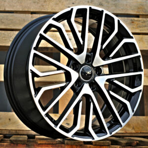 R22x10  5X112  ET  26  66.5  3S1261  (HA0039)  Black Polished (MB)  Fits for AUD  (K8)  (HYBRID FORGED)