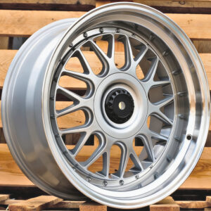 R19x8.5  5X120  ET  35  72.6  XE244  Silver+Polished Lip (SP)  For BMW  (P2+K4)  (BBS Style Front+Rear)