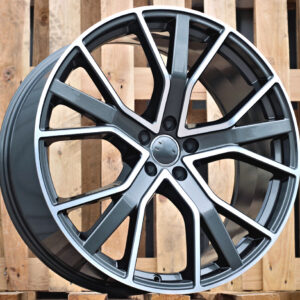 R18x8  5X112  ET  39  66.5  B5131  (FBX133)  Grey Polished (MG)  Fits for AUD  (Z5)  (HYBRID FORGED)