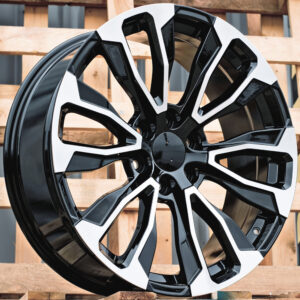 R22x9  6X139.7  ET  24  78.1  B1718  Black Polished (MB)  Fits for 4X4  (K3)  (Style Vossen)