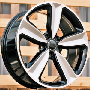 R21x9  5X112  ET  30  66.5  A5470  (FBX057)  Black Polished (MB)  For AUD  (P2)  (Milling HYBRID FORGED)