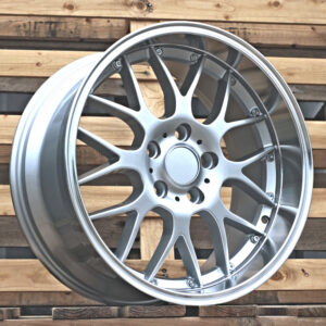 R18x9  5X120  ET  38  72.6  BY773  Silver+Polished Lip (SP)  Fits for BMW  (Z1)  (Rear+Front)