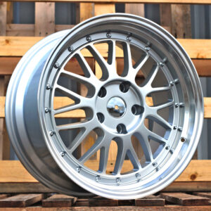 R17x7.5  5X120  ET  15  72.6  A1025  Machined Silver (MS)  Fits for RACIN  (P)  (BBS Style)