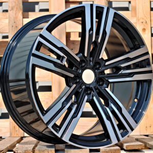 R21x8.5  5X112  ET  25  66.6  B1831  Black Polished (MB)  Fits for BMW  (Z4)  (Rear+Front)