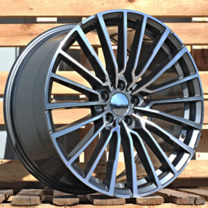 R21x8.5  5X112  ET  25  66.6  B5569  (IN0419)  Grey Polished (MG)  Fits for BMW  (Z5)  (Front+Rear)