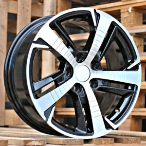 R16x7  4X108  ET  30  65.1  B5514  Black Polished (MB)  Fits for PEUG  (R+Z4+L5)  ((AKC 70 Eur))