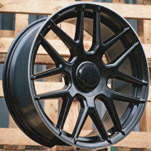 R18x8.5  5X112  ET  36  66.6  B1258  Black Half Matt+Polished Lip (BLHMPL)  Fits for MER  (Z4+Z1)