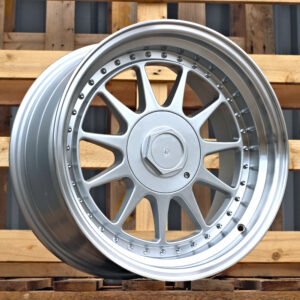 R17x8.5  5X120  ET  20  74.1  7962F  (XFA35)  Silver+Polished Lip (SP)  Fits for RACIN  (K4)  (HARTGE Style Rear+Front)