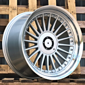 R18x10  5X120  ET  15  74.1  B1803  Silver+Polished Lip (SP)  Fits for BMW  (Z6+Z1)  (Fit for ALPINA Style Rear+Front)