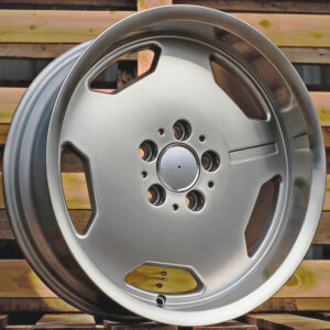 R17x9  5X112  ET  30  66.6  BK632  Silver+Polished Lip (SP)  Fits for MER  (R+L4)  (MONOBLO Style)