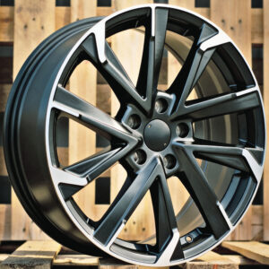 R18x7.5  5X114.3  ET  40  60.1  I5547  Black Polished Half Matt (MBHM)  Fits for TOYOT  (P1+Z5)