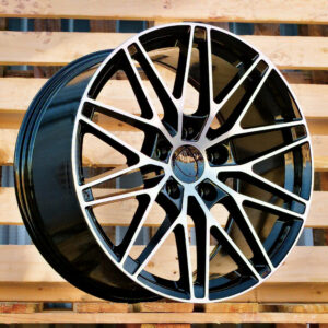R20x7.5  5X130  ET  32  66.5  3S1324  Black Polished (MB)  Fits for PORCH  (M)  (Fit for NEW Macan II (XAB) HYBRID FORGED Rear+Front)